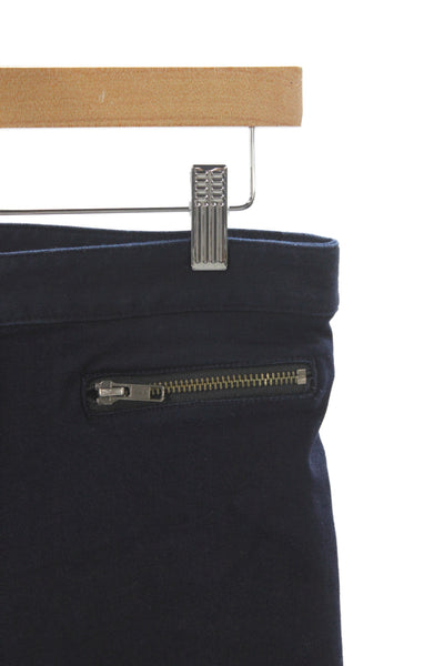 Veronica Beard Womens Blue High Rise Modal Jegging Button Size 4