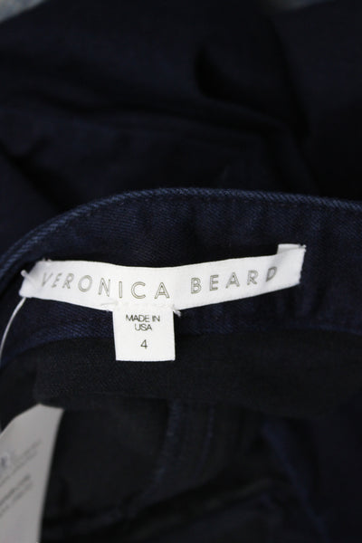 Veronica Beard Womens Blue High Rise Modal Jegging Button Size 4
