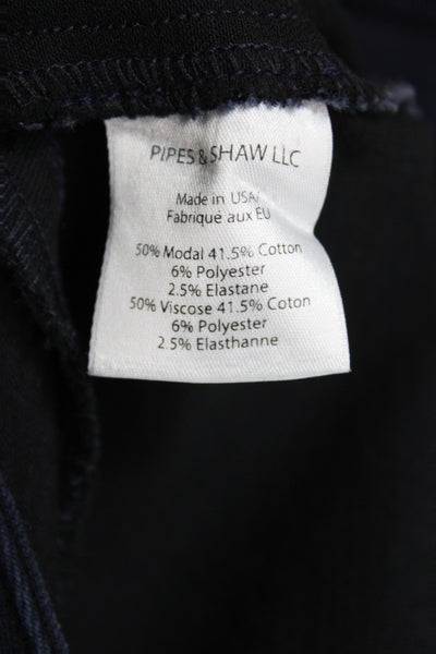 Veronica Beard Womens Blue High Rise Modal Jegging Button Size 4