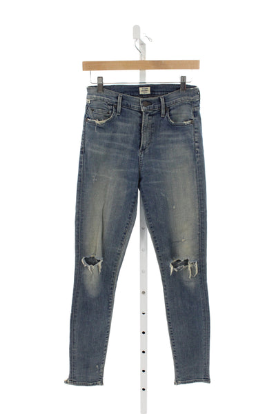 Citizens of Humanity Women Skinny High Rise Blue Cotton Jeans Size 26