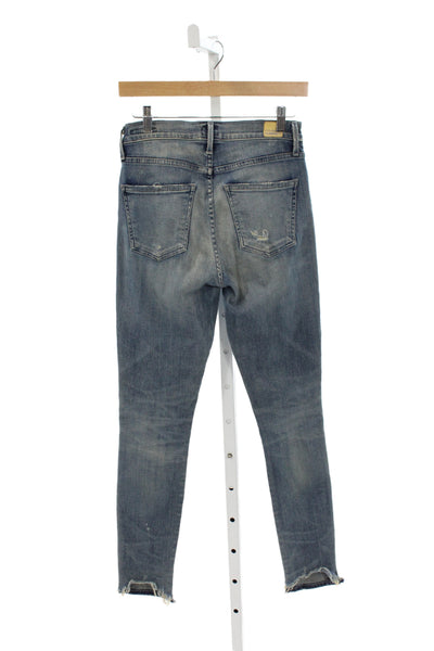 Citizens of Humanity Women Skinny High Rise Blue Cotton Jeans Size 26