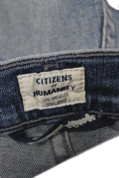 Citizens of Humanity Women Skinny High Rise Blue Cotton Jeans Size 26