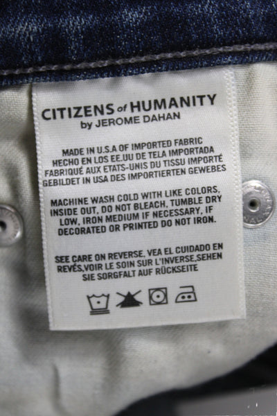 Citizens of Humanity Women Skinny High Rise Blue Cotton Jeans Size 26