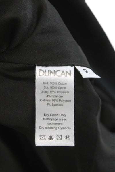Duncan Women Fit & Flare Long Sleeve Black Beaded Dress Zip Size 2
