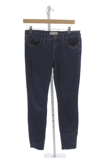 Madewell Women Skinny High Rise Jeans Blue Cotton Size 29