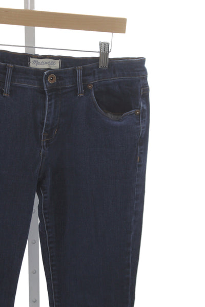 Madewell Women Skinny High Rise Jeans Blue Cotton Size 29