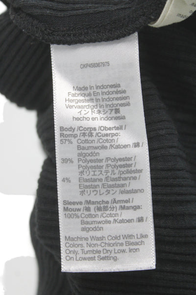 Madewell Womens Black Scoop Neck Short Sleeve Basic T-Shirt Size S