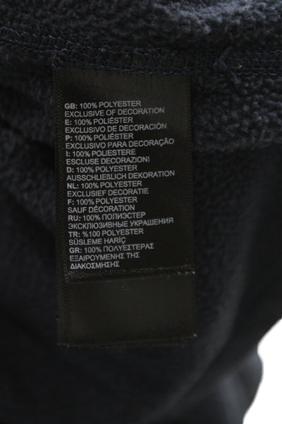The North Face Mens Pullover Sweatshirt Black Zip Mock Neck Size L