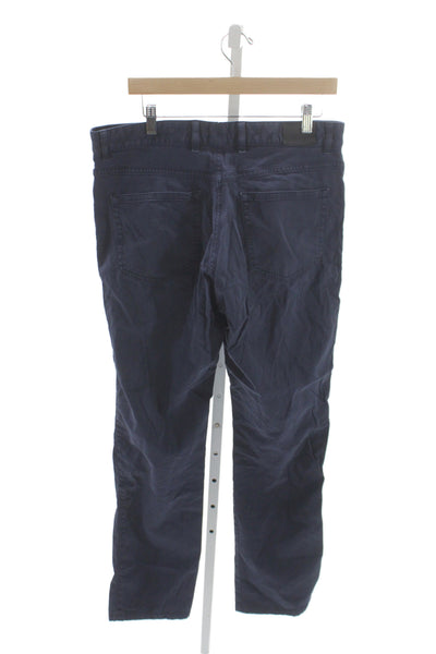 Ermenegildo Zegna Mens Chinos Blue 98% Cotton Button Fly Size 36