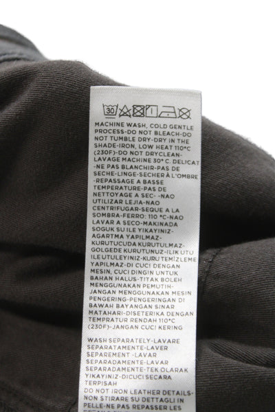 Ermenegildo Zegna Mens Brown Chino Pants 98% Cotton Size 35