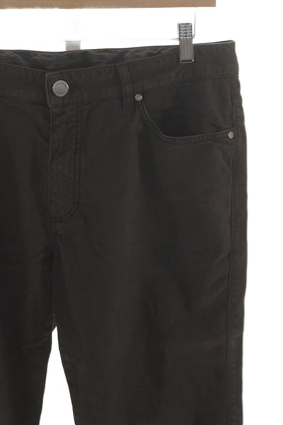 Ermenegildo Zegna Men Chino Pants Brown 98% Cotton Size 35