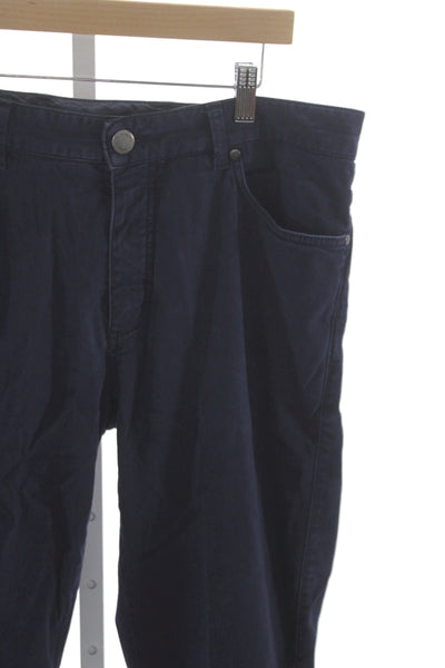 Ermenegildo Zegna Mens Blue Chinos Size 35