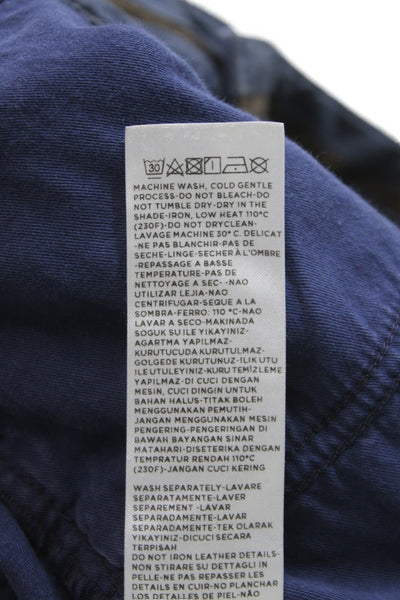 Ermenegildo Zegna Mens Blue Chinos Size 35