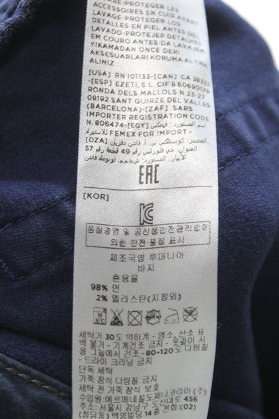 Ermenegildo Zegna Mens Blue Chinos Size 35