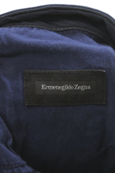 Ermenegildo Zegna Mens Blue Chinos Size 35