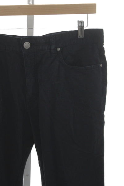 Ermenegildo Zegna Mens Black Chino Pants 98% Cotton Size 35