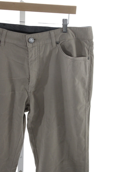 Ermenegildo Zegna Mens Chino Pants Beige 98% Cotton Inseam 34 Size 35