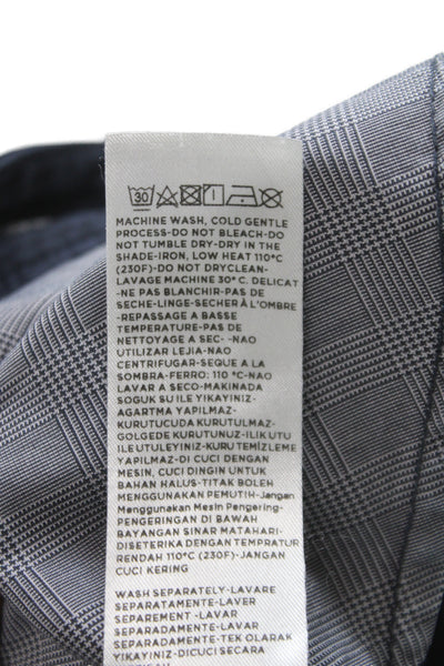 Ermenegildo Zegna Mens Black Chino Pants Cotton Button Size 34