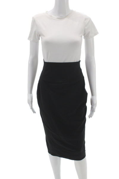 Lululemon Women Athletic Midi Skirt Black Nylon Pull On Size 8