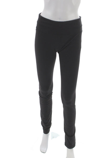 Lululemon Women Ankle Leggings Black Cotton Athleisure Size 6