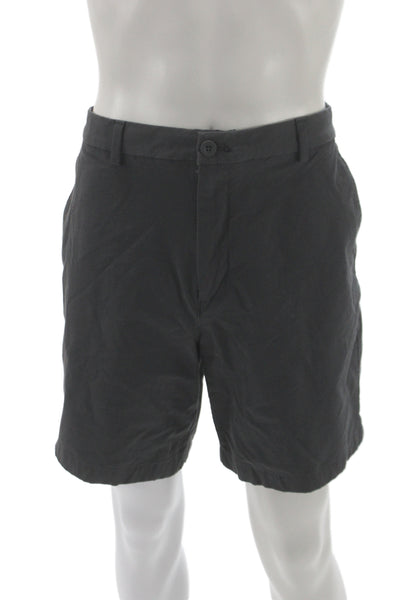 Vineyard Vines Mens Chino Shorts Gray Preppy Button Size 36