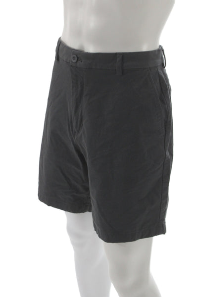 Vineyard Vines Mens Chino Shorts Gray Preppy Button Size 36