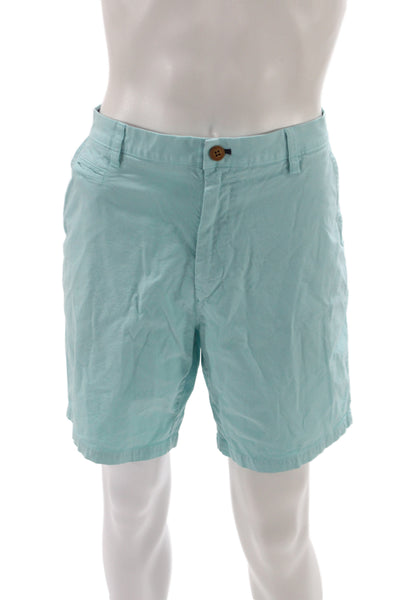 Johnnie-o Mens Chino Shorts Blue Cotton Casual Size 38