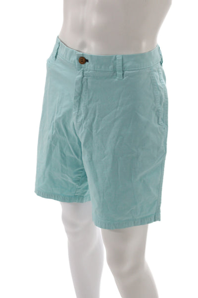 Johnnie-o Mens Chino Shorts Blue Cotton Casual Size 38