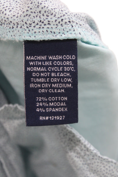 Johnnie-o Mens Chino Shorts Blue Cotton Casual Size 38