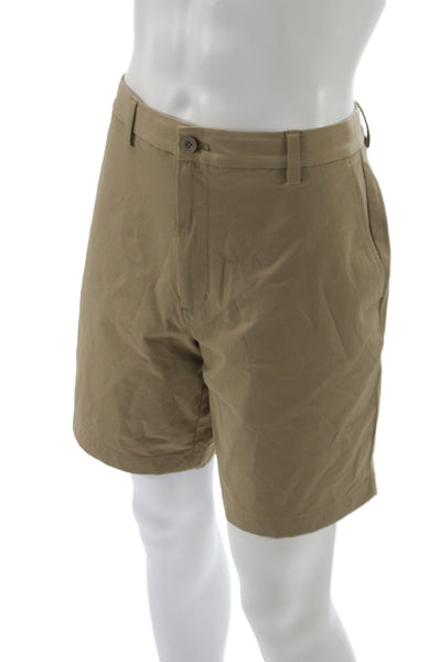 Vineyard Vines Mens Chino Shorts Beige Button Solid Size 36