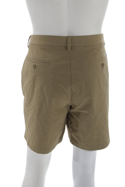 Vineyard Vines Mens Chino Shorts Beige Button Solid Size 36