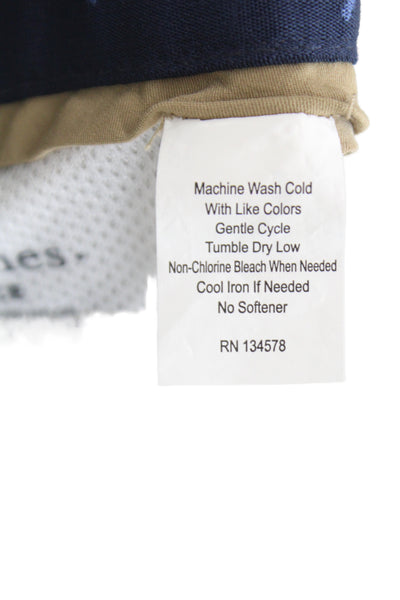 Vineyard Vines Mens Chino Shorts Beige Button Solid Size 36