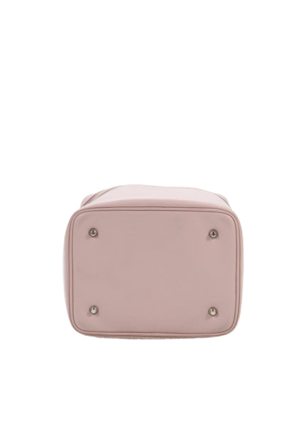 Penhaligon's Womens Leather Top Handle Zip with Mirror Makeup Case Pink