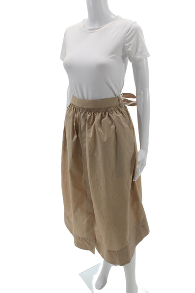 Zara Womens A-Line Long Beige Skirt Size XS