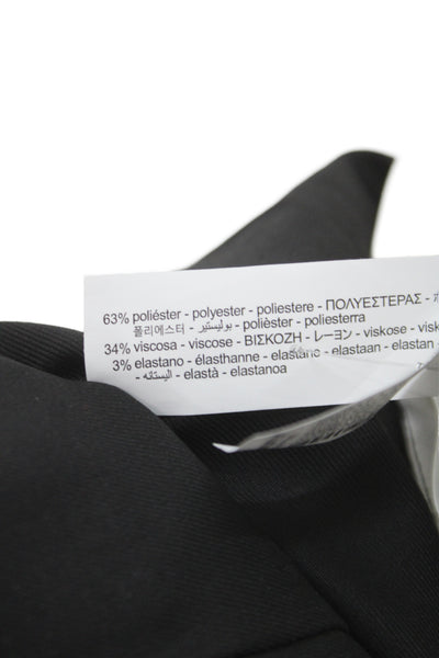 Zara Women Mini Skort Black Zip Polyester Size M