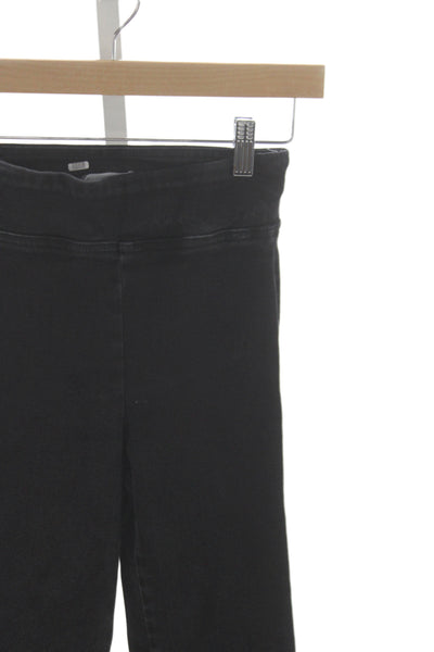 Frame Womens Flared Jeans Black Low Rise Cotton Size 0