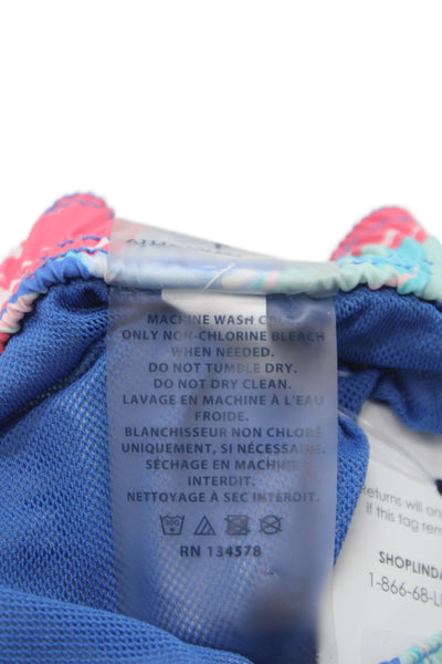 Vineyard Vines Men Swim Shorts Blue Floral Tropical Polyester Size L