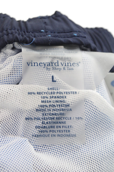 Vineyard Vines Mens Spandex Swim Trunks Blue Size L