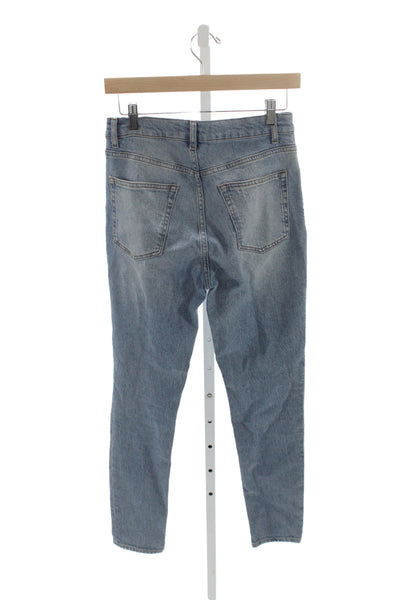 Reformation Women Skinny Jeans Blue Mid-Rise Cotton Size 27