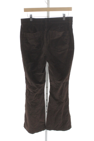 Madewell Womens Vintage Brown Solid Cotton Button Pants Size 28