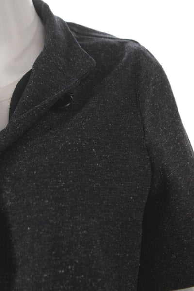 Christian Dior Women Fit Flare Silk Gray Button Dress Short Sleeve Size 8