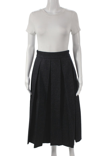 Christian Dior Women Fit Flare Silk Gray Button Dress Short Sleeve Size 8