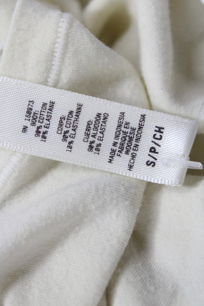 Skims Womens Ivory Basic Crew Neck Cotton Short Sleeve T-Shirt Size S