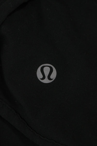 Lululemon Womens Athletic Black Zip Shorts Synthetic Size 6