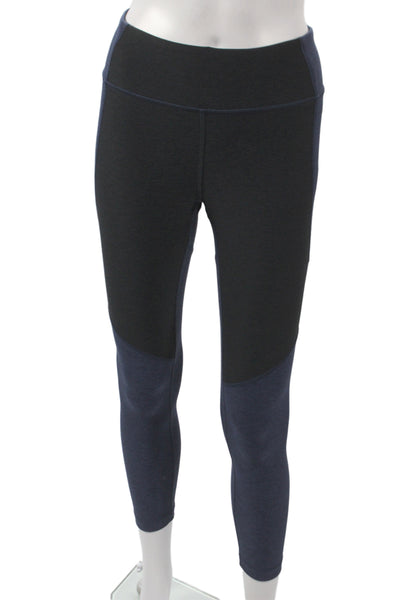 Outdoor Voices Womens Ankle Leggings Black Colorblock Athleisure Size S