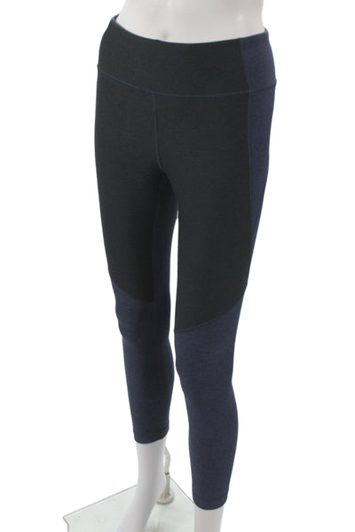 Outdoor Voices Womens Ankle Leggings Black Colorblock Athleisure Size S