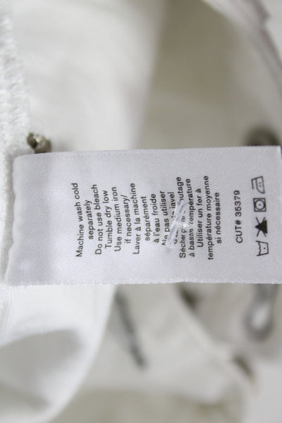 Rag & Bone Womens White Cotton Casual Solid Pants Size 25