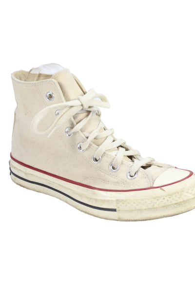 Converse Womens Chuck Taylor High Top Sneakers White Red Size 7