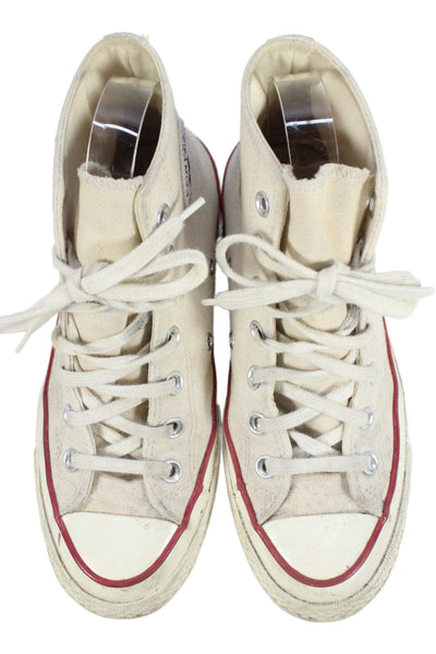 Converse Womens Chuck Taylor High Top Sneakers White Red Size 7