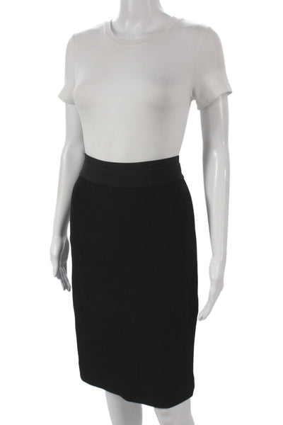 BCBGMAXAZRIA Womens Black Bandage Skirt Knee Length Size M